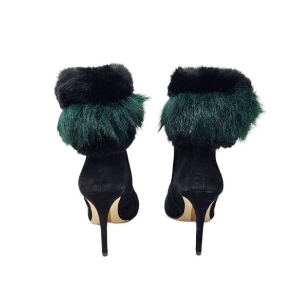 NWOT SAM EDELMAN Oleana suede booties with faux fur - Picture 4 of 8